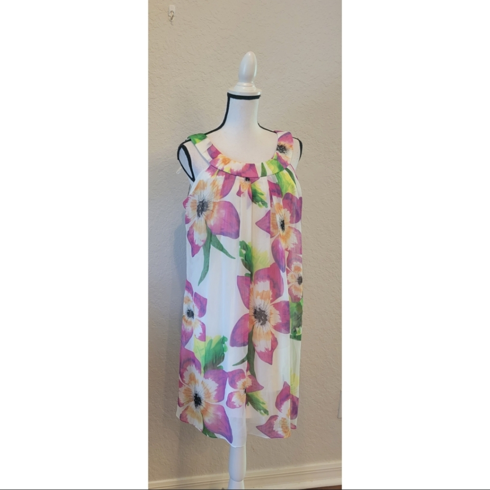 White Floral Dress